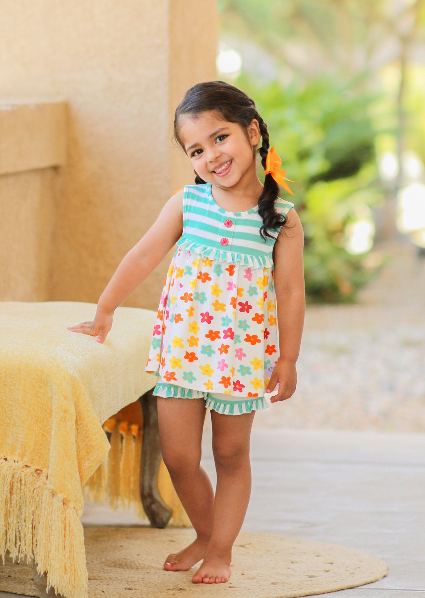 Retro Daisy Lounge Set - Love Millie Clothing