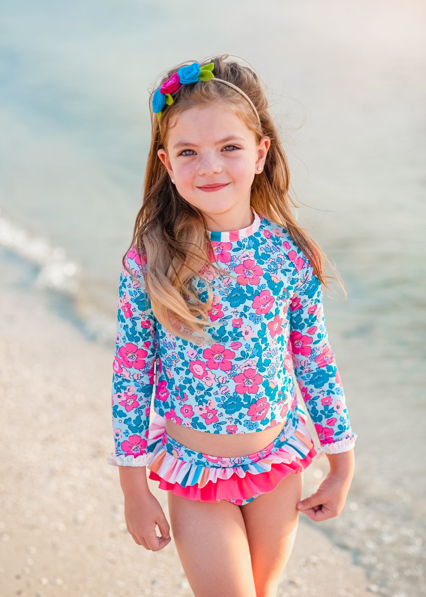 Bahama Floral Rash Guard Set - Love Millie Clothing