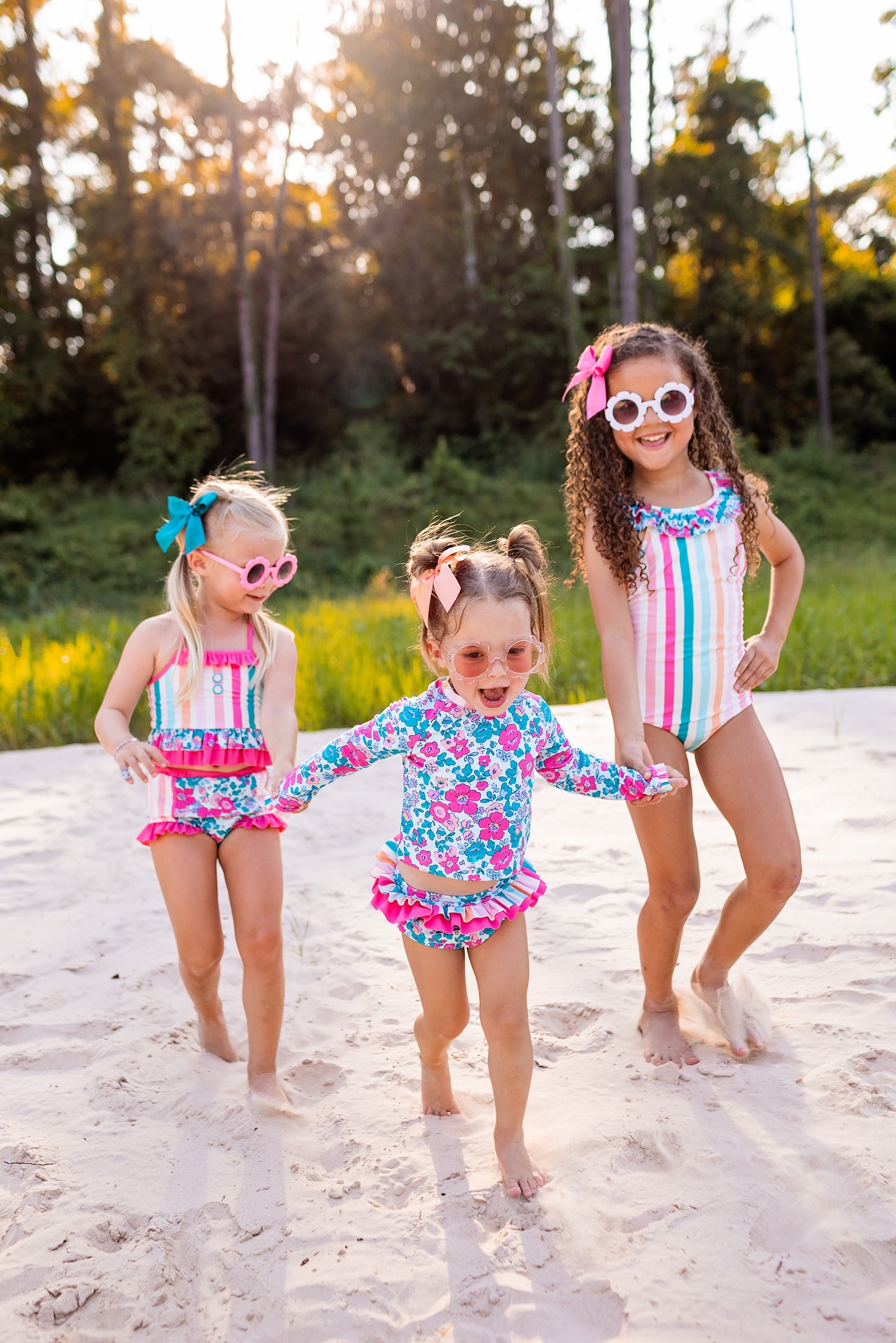 Bahama Floral Rash Guard Set - Love Millie Clothing