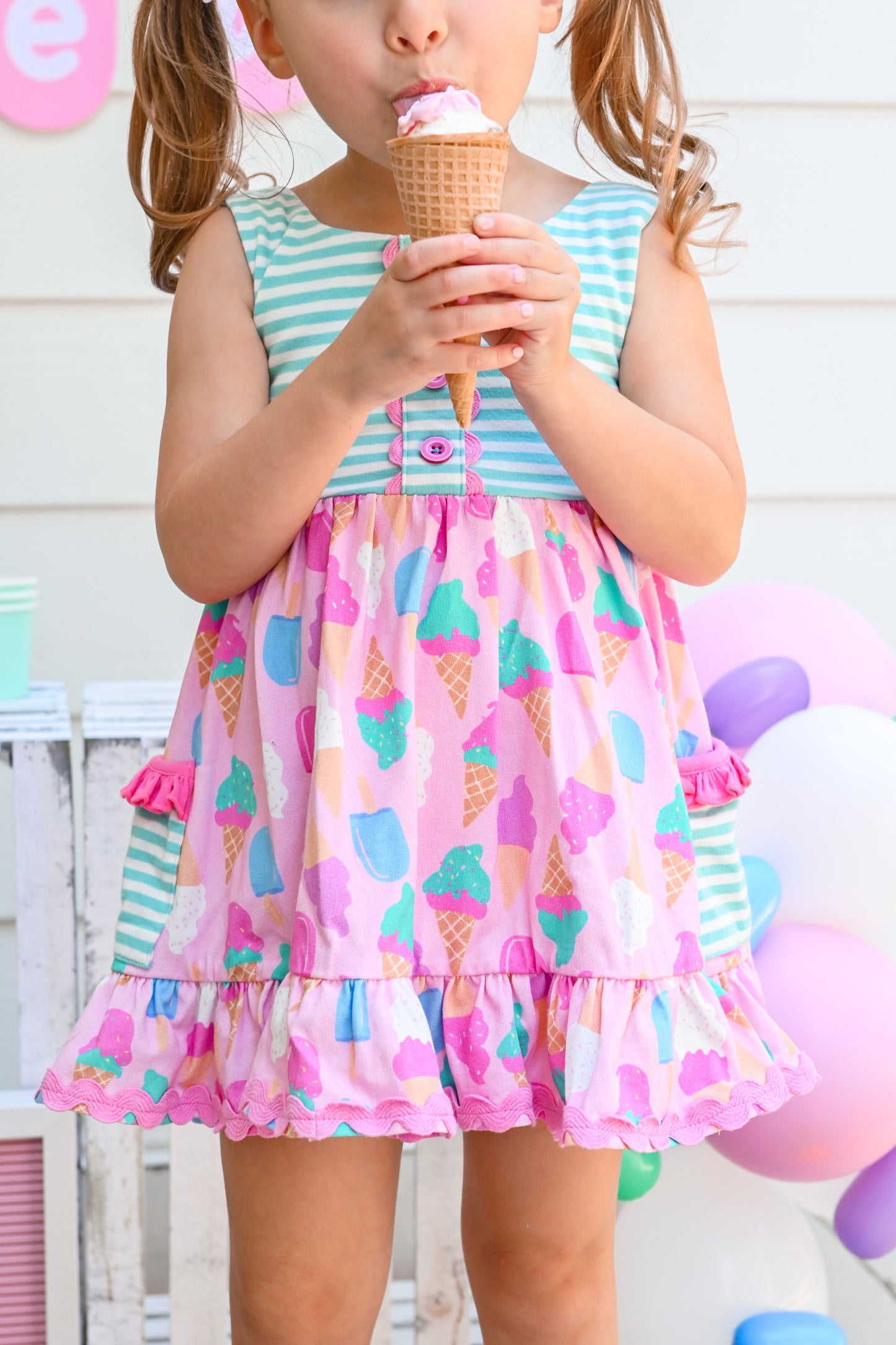 Ice Cream Elsie Dress - Love Millie Clothing