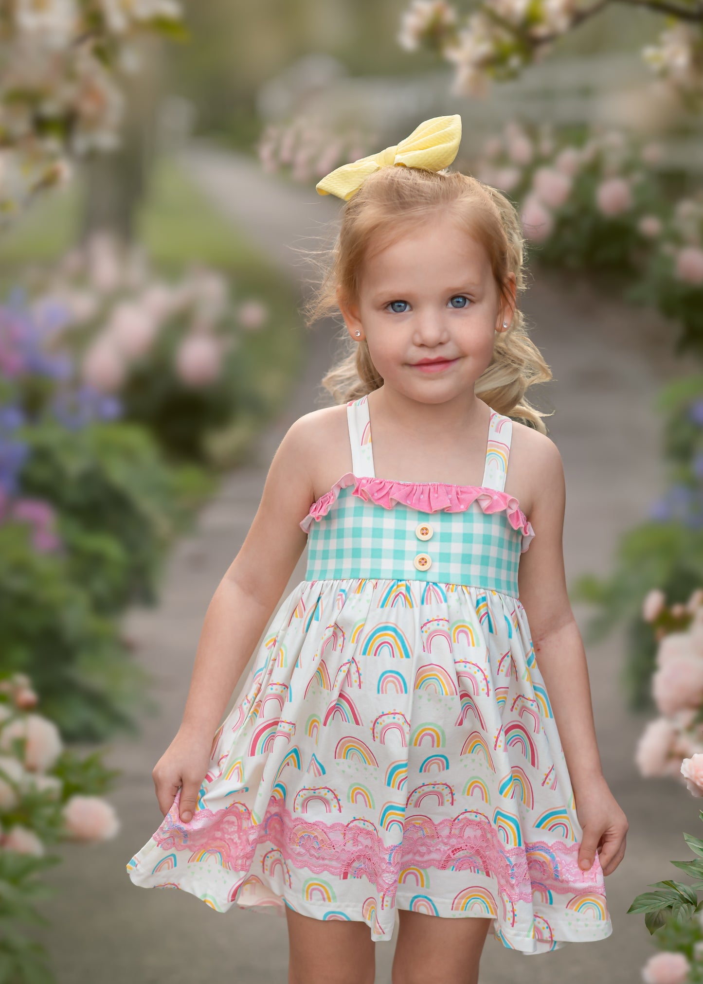 Rainbow Reagan Dress - Love Millie Clothing