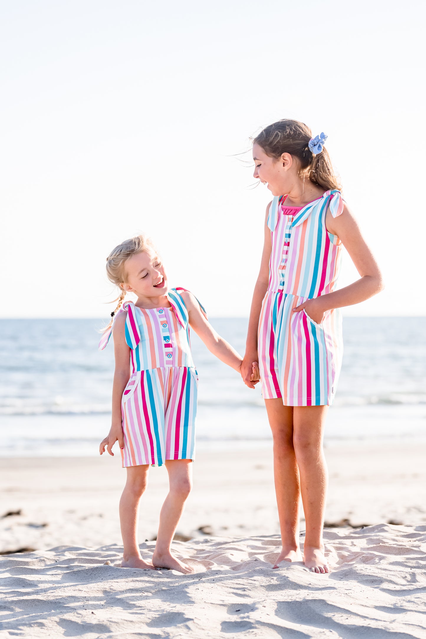 Sunset Stripe Aubrey Romper - Love Millie Clothing
