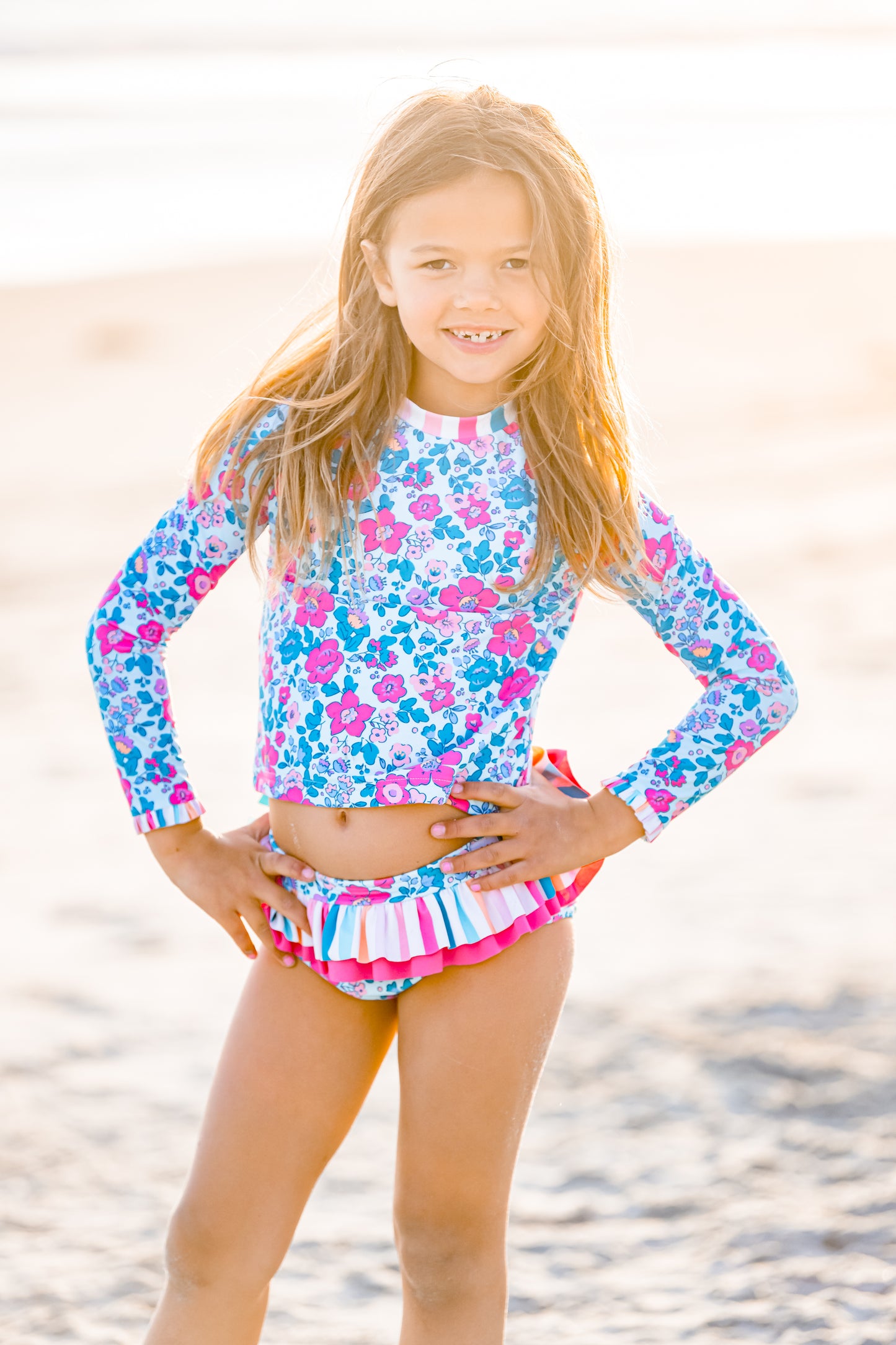 Bahama Floral Rash Guard Set - Love Millie Clothing