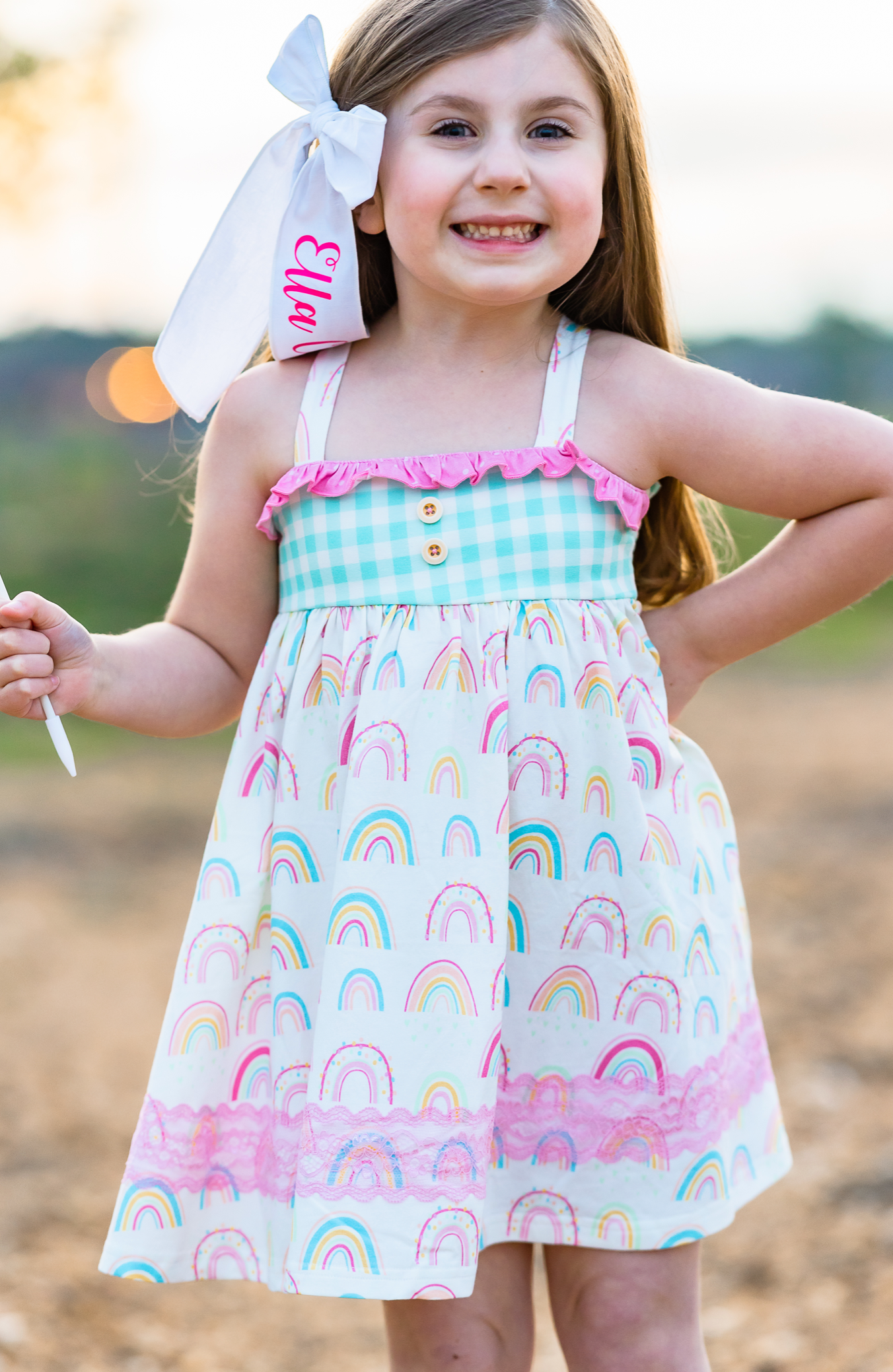 Rainbow Reagan Dress - Love Millie Clothing