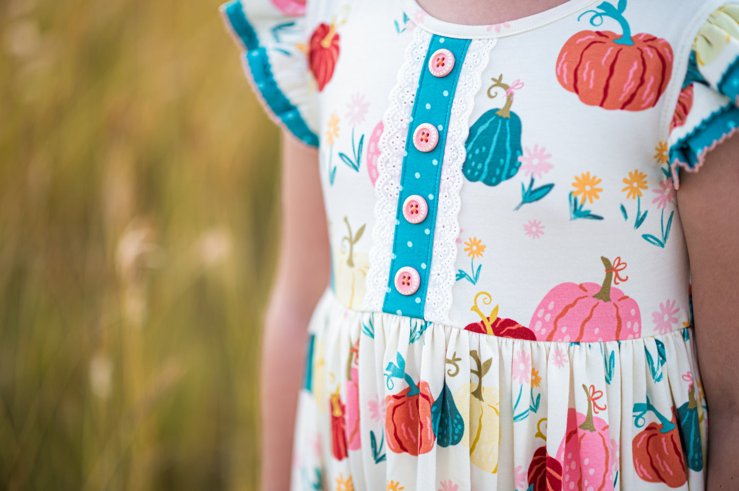 Pumpkins & Posies Annie Dress - Love Millie Clothing