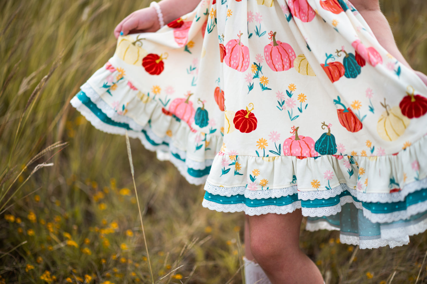 Pumpkins & Posies Annie Dress - Love Millie Clothing
