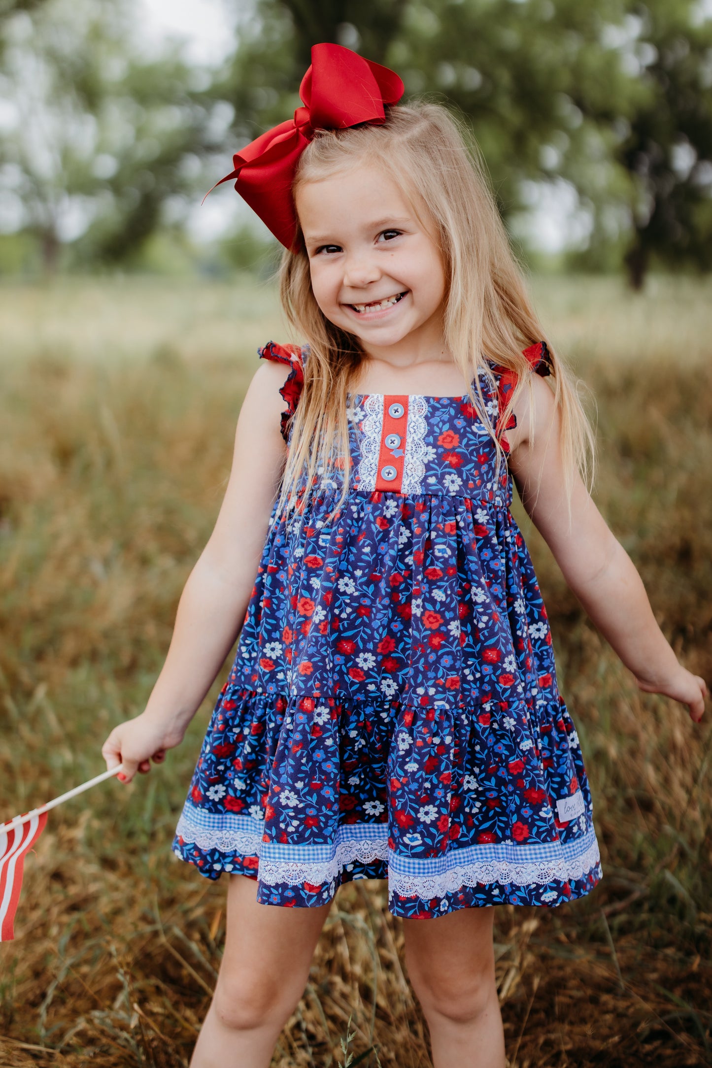 Red White & Blue Margo Tunic Set - Love Millie Clothing