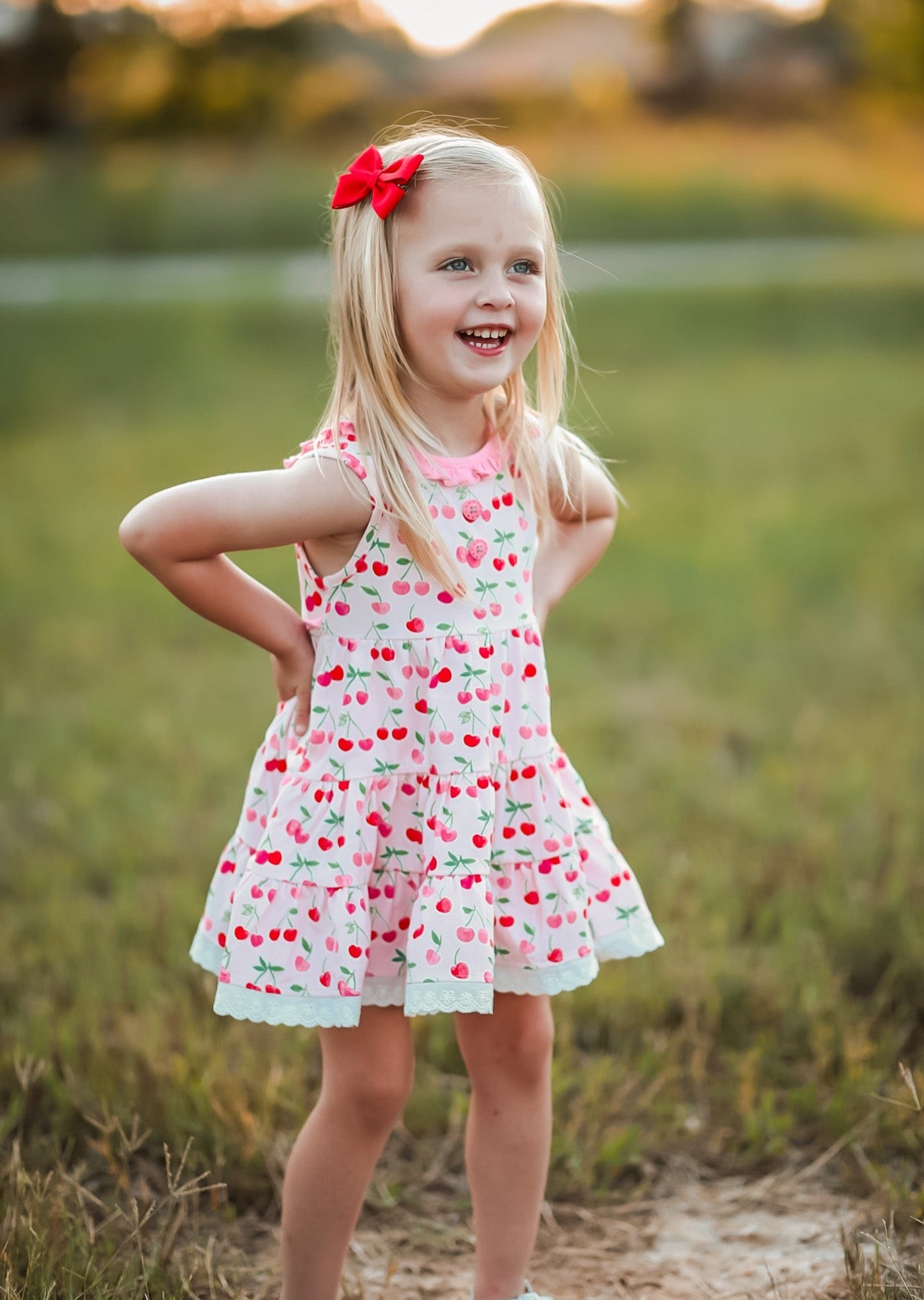 Cherry Molly Dress - Love Millie Clothing