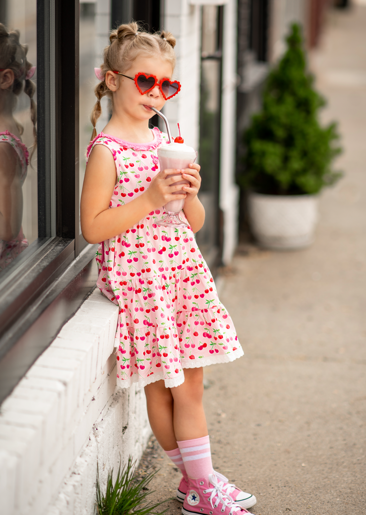 Cherry Molly Dress - Love Millie Clothing