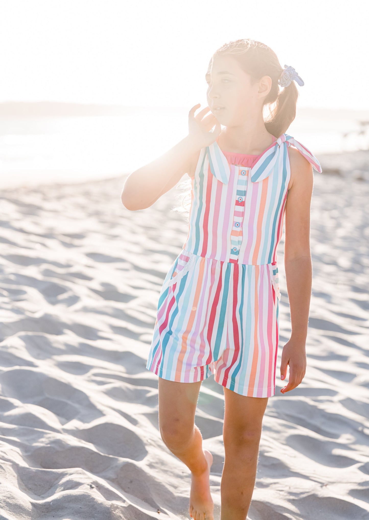 Summer Stripes Aubrey Romper - Love Millie Clothing