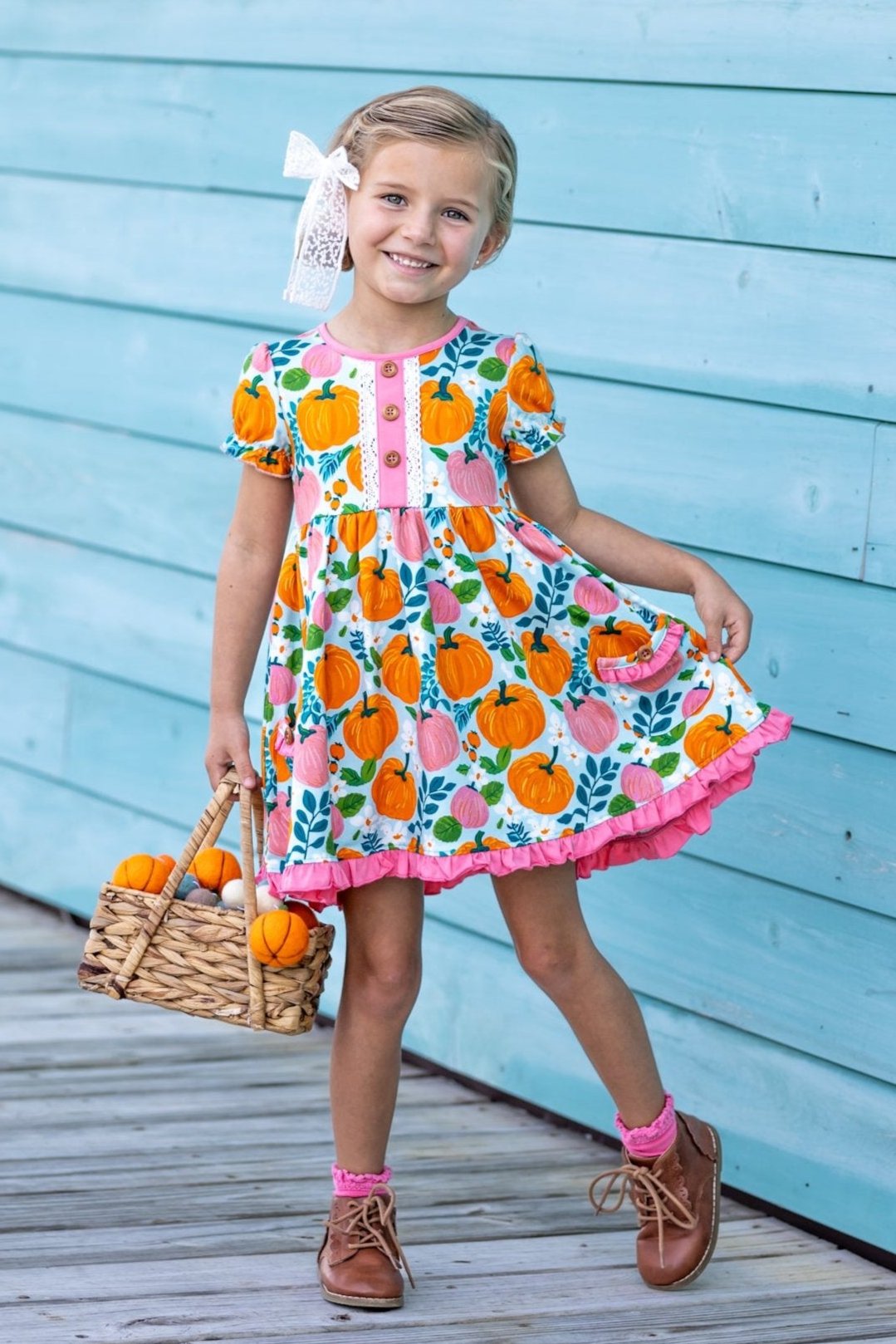 Pretty Pumpkin Adeline Dress – Love Millie LLC