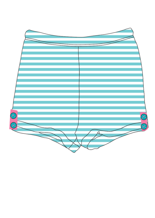 *Pre-Order* Ice Cream Button Tab Shorties (EXTRA ONLY) - Love Millie LLC