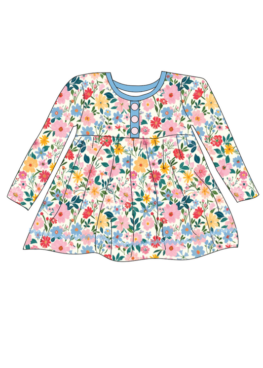 *Pre-Order* Wildflowers Long Sleeve Tunic