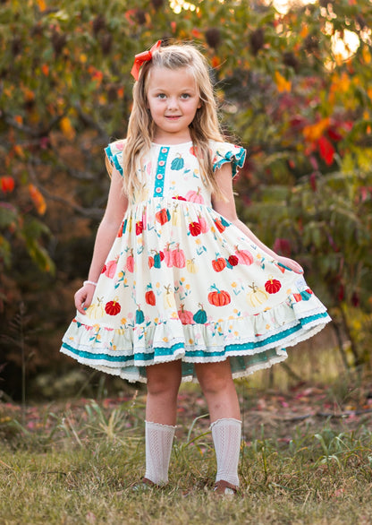 Pumpkins & Posies Annie Dress - Love Millie Clothing