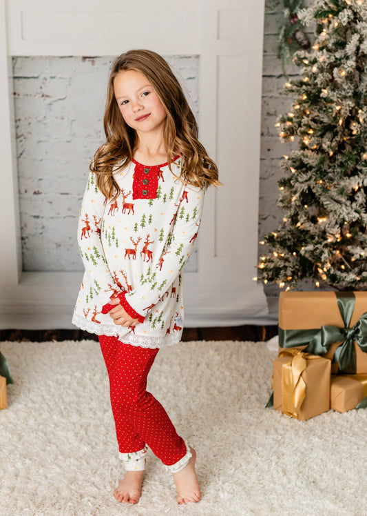 Christmas Reindeer Lounge Set Girls/Women's