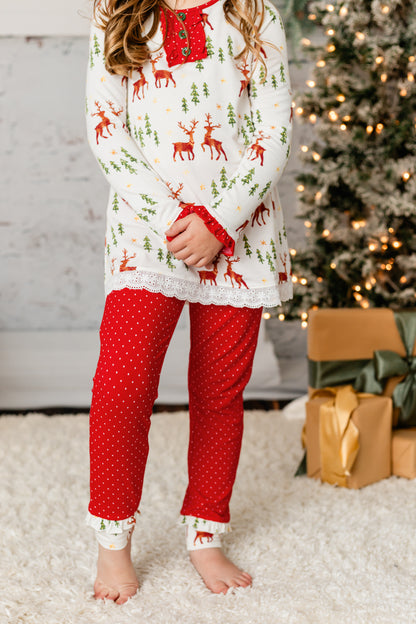 Christmas Reindeer Lounge Set Girls/Women's