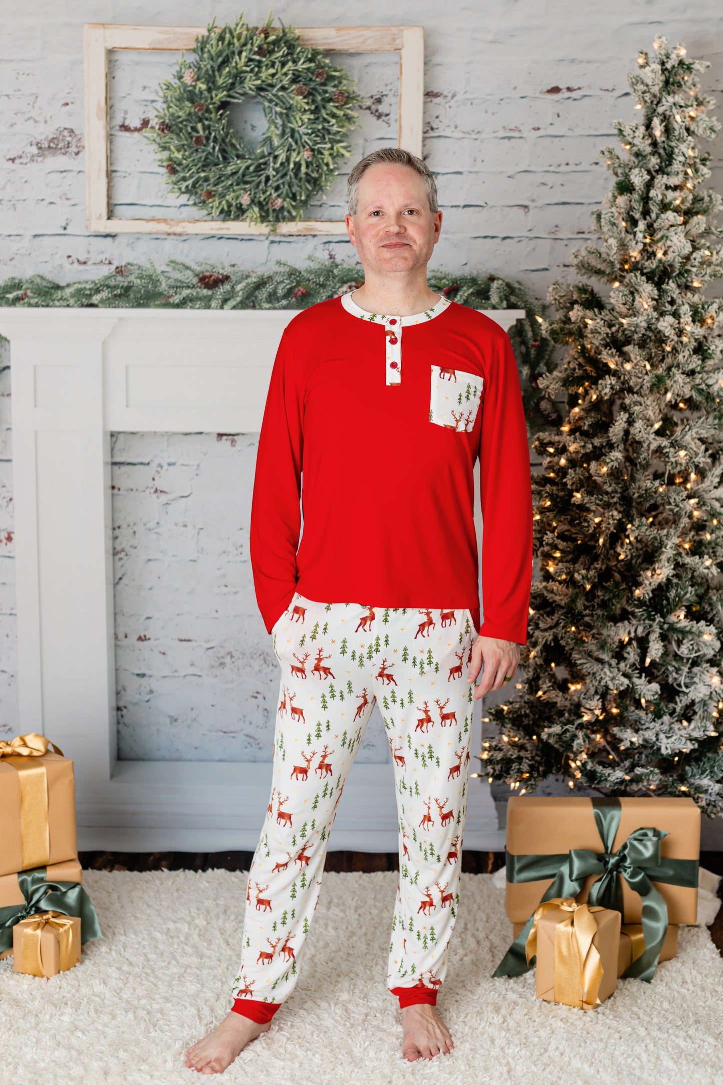 Christmas Reindeer Lounge Set Boys/Men's